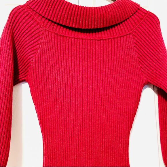 PINK LILY TURTLENECK SWEATER DRESS - Picture 5 of 7